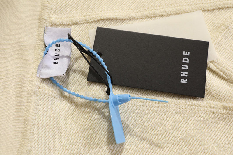 RHUDE embroidered slogan logo sweatshirts