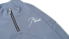 RHUDE embroidered slogan logo sweatshirts