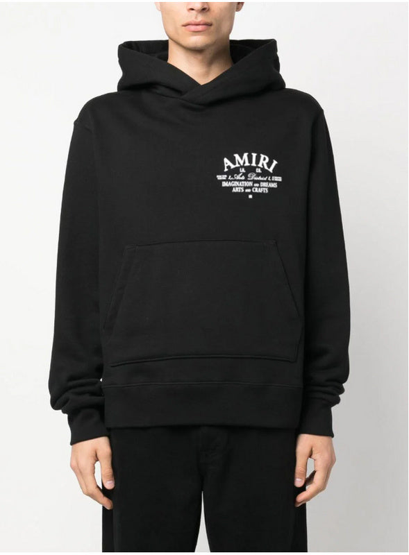 AMIRI Logo-Appliquéd Embroidered Cotton-Jersey Hoodies