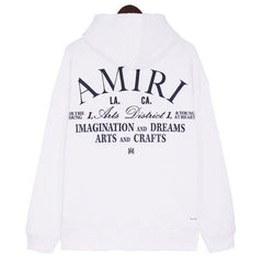 AMIRI Logo-Appliquéd Embroidered Cotton-Jersey Hoodies