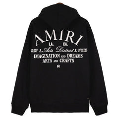 AMIRI Logo-Appliquéd Embroidered Cotton-Jersey Hoodies