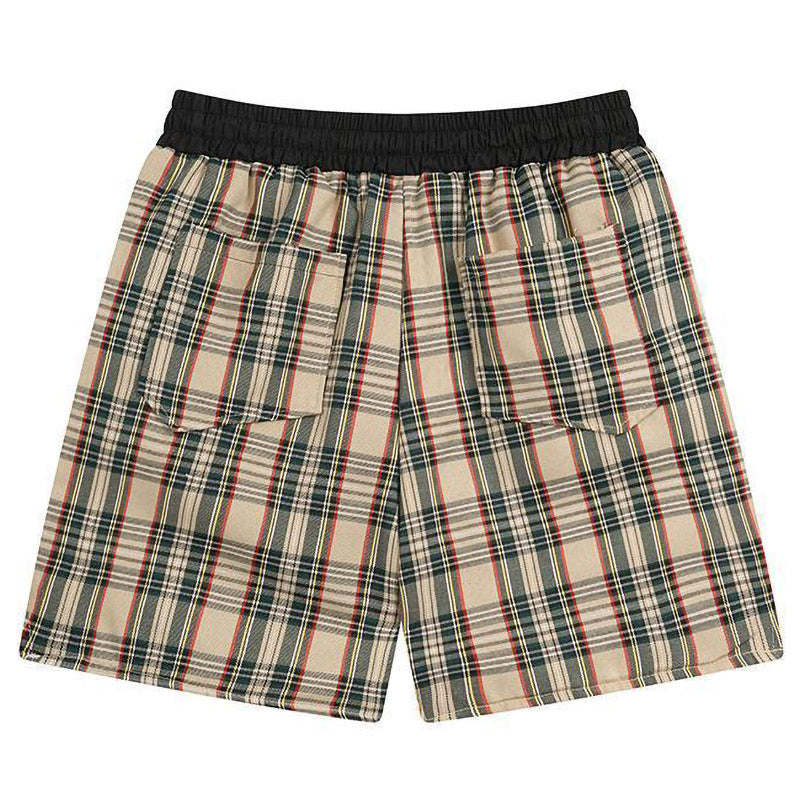 RHUDE Logo-Embroidered Checked Cotton-Flannel Drawstring Shorts