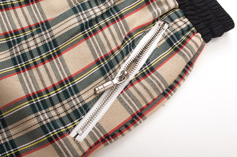 RHUDE Logo-Embroidered Checked Cotton-Flannel Drawstring Shorts