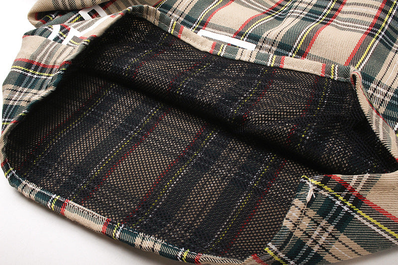 RHUDE Logo-Embroidered Checked Cotton-Flannel Drawstring Shorts