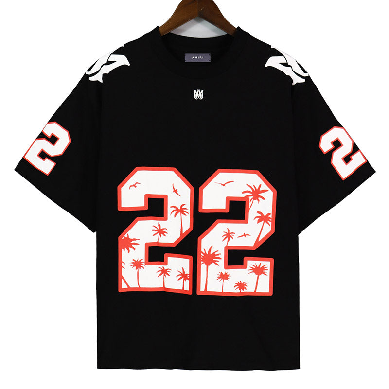 AMIRI 22 Football cotton T-Shirt