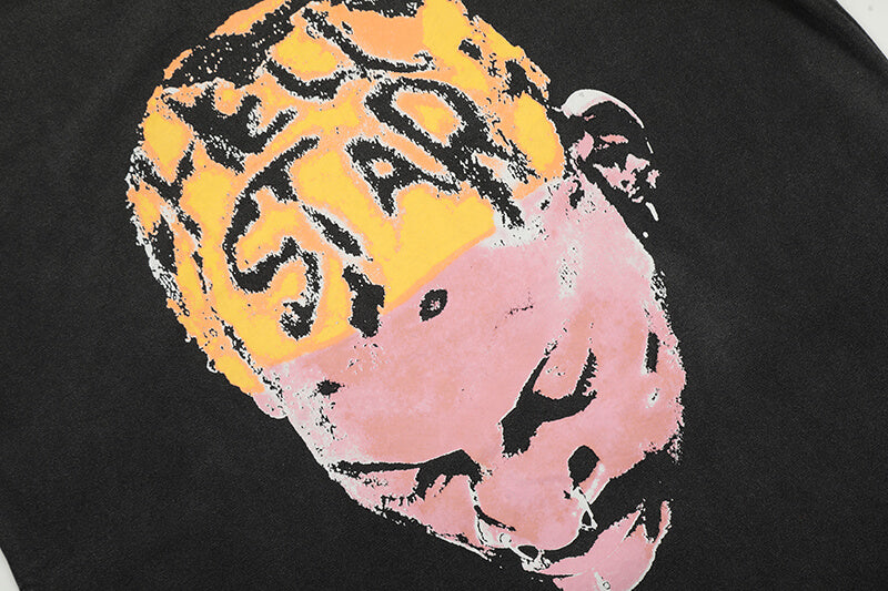 Hellstar Rodman Portrait Head foam print Tee