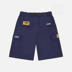 Corteiz RTW OG Alcatraz Cargo Shorts - Navy