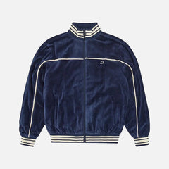 Corteiz RTW VVS Uptown Velour Track Jacket - Navy