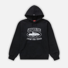 Corteiz RTW x Supreme Superior Hoodie - Black / White