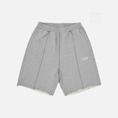 Corteiz RTW HMP Raw Hem Shorts - Heather Grey