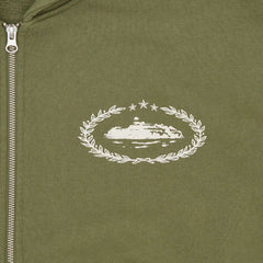 Corteiz RTW Superior Royale Zip Hoodie - Olive
