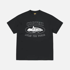 Corteiz RTW Alcatraz T-Shirt - Black / White