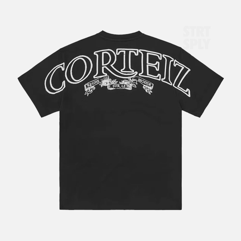 Corteiz RTW Royale Heavyweight T-Shirt - Black / White