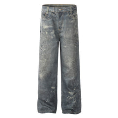 AC style high waist straight wide leg Jeans