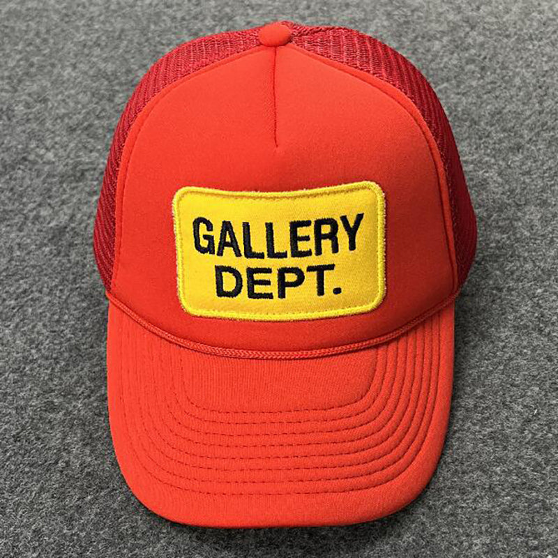 Gallery Dept Logo-Print Canvas and Mesh Trucker Cap