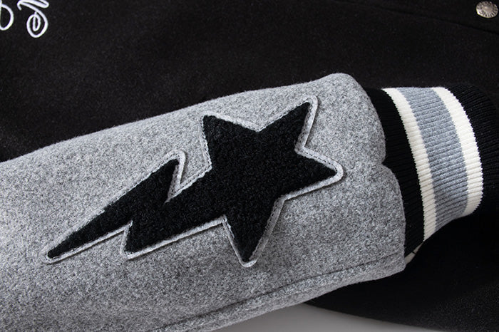 BAPE Baseball Embroidered stars Jacket