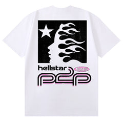 Hellstar Studios print casual P2P T-Shirts